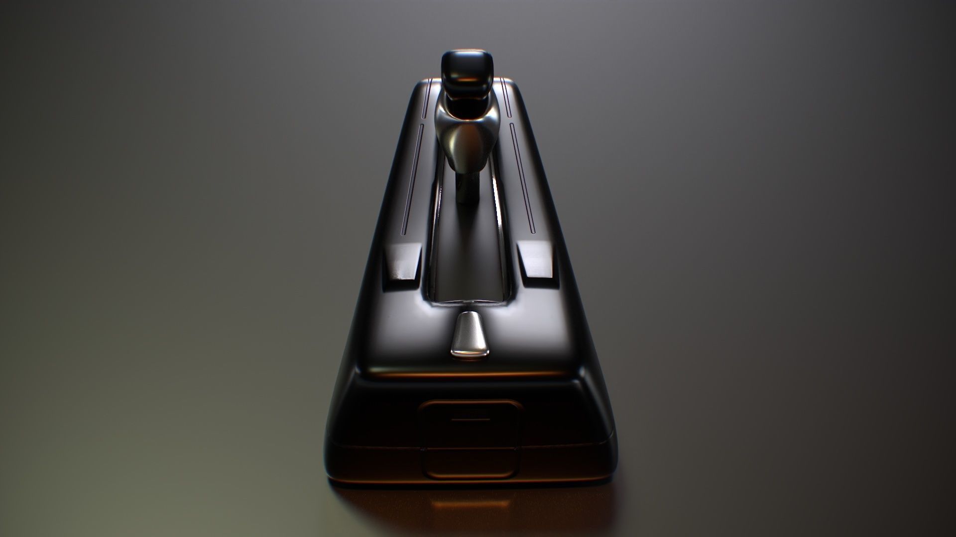 Futuristic Sci Fi Gear Lever Low-poly 3D model_5