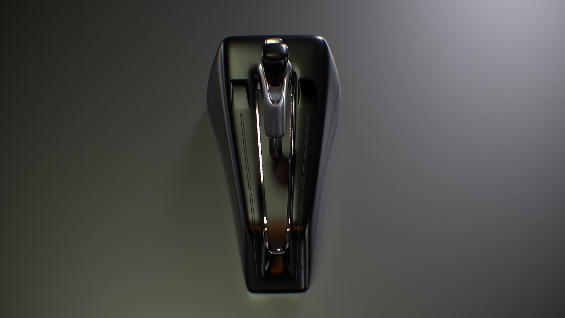 Futuristic Sci Fi Gear Lever Low-poly 3D model_8