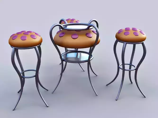 Jellyfish table and chairs