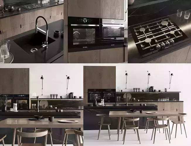 Kitchen Model for 3dsMax in Corona Renderer 3D model 3D model