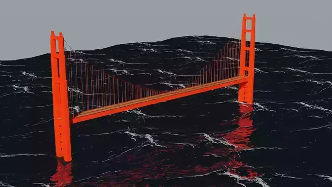 Bridge golden gate in san francisco