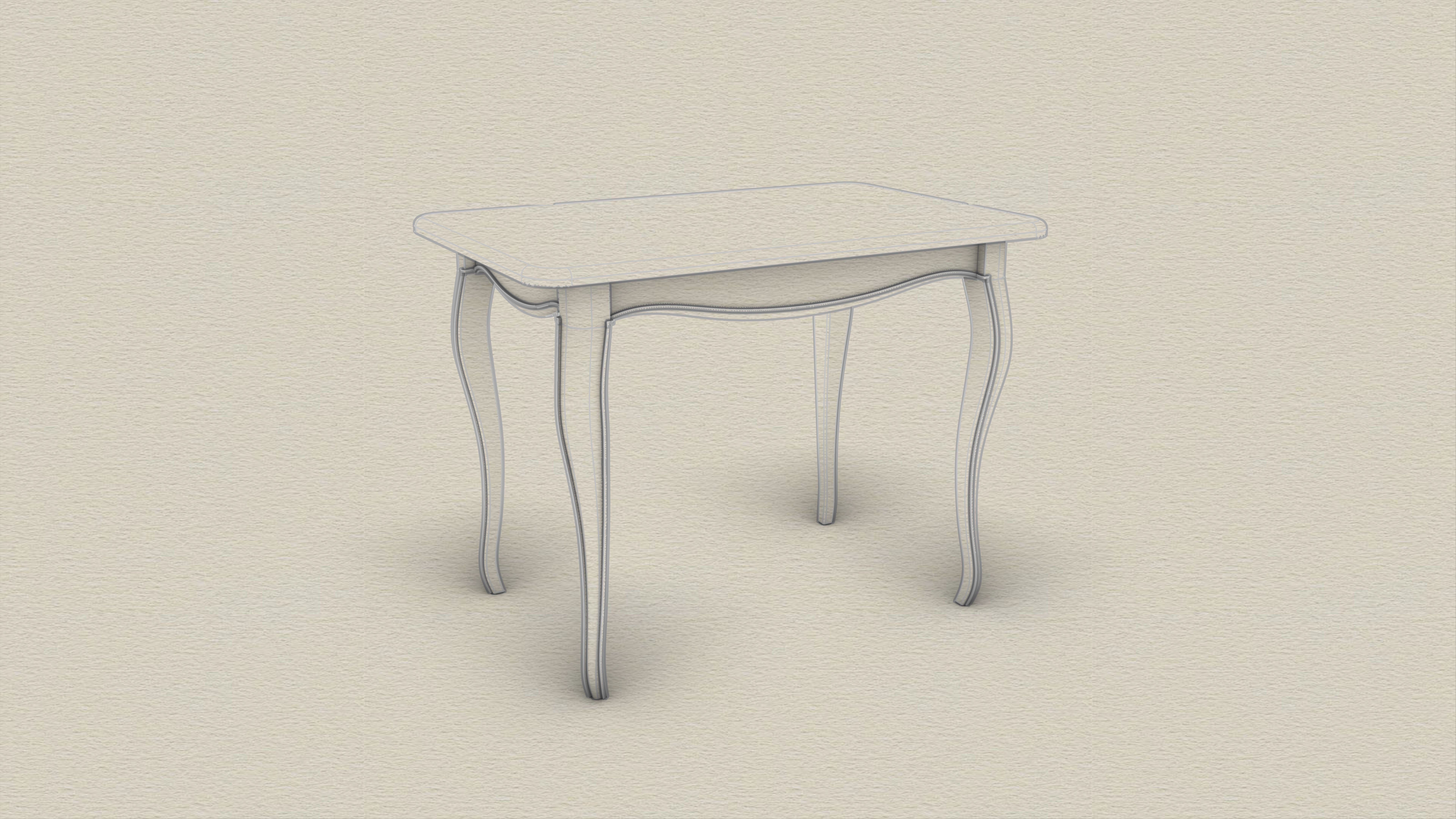 Table side 3D model_3