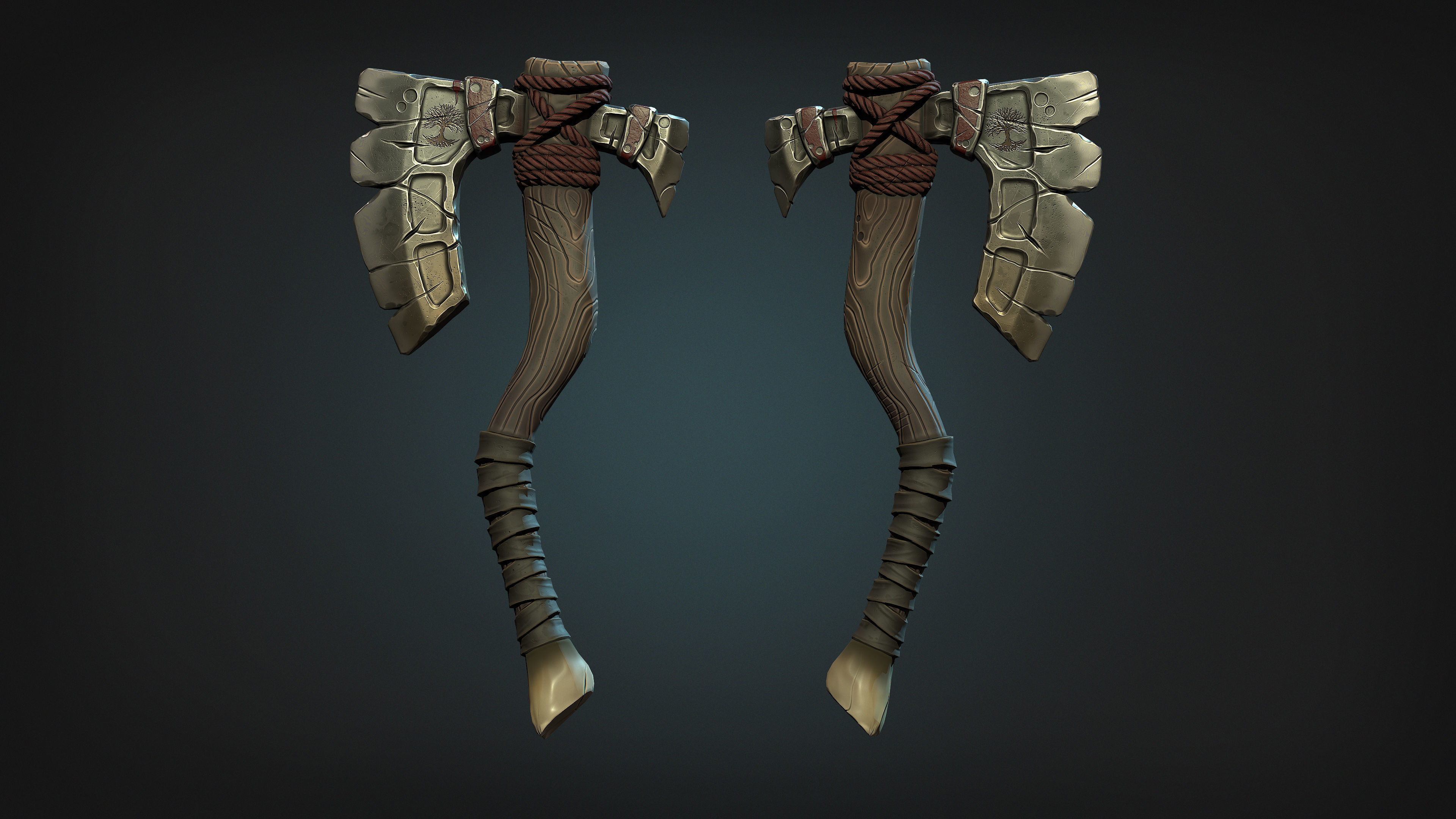 3d stylized character Low-poly 3D model_9