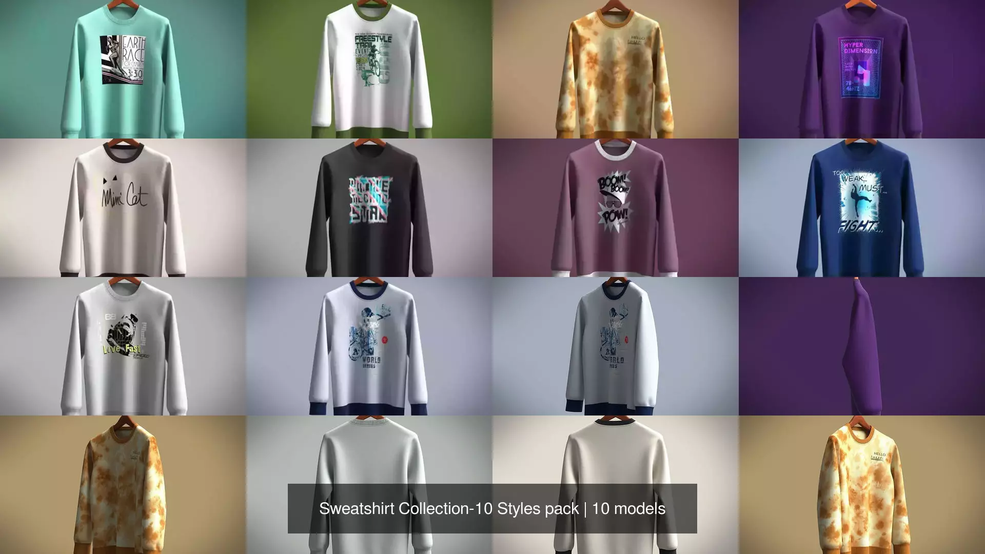 Sweatshirt Collection-10 Styles pack _0