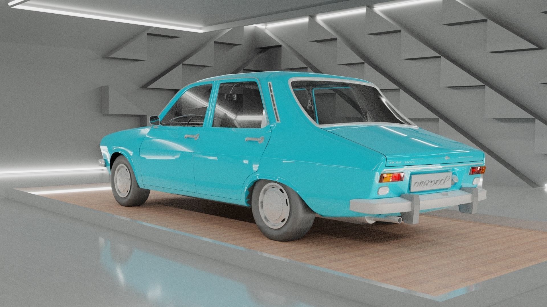 Dacia 1300 3D model_1