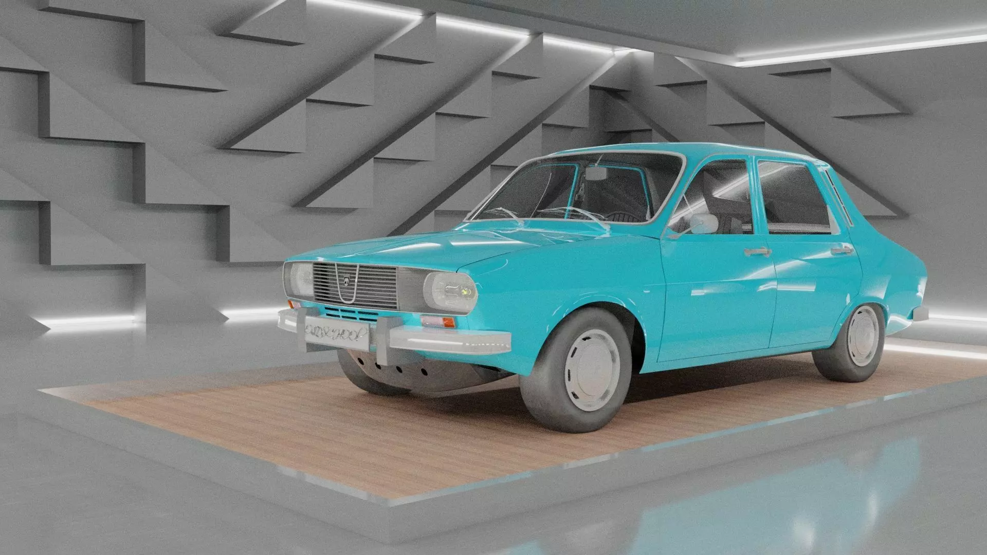 Dacia 1300 3D model_0