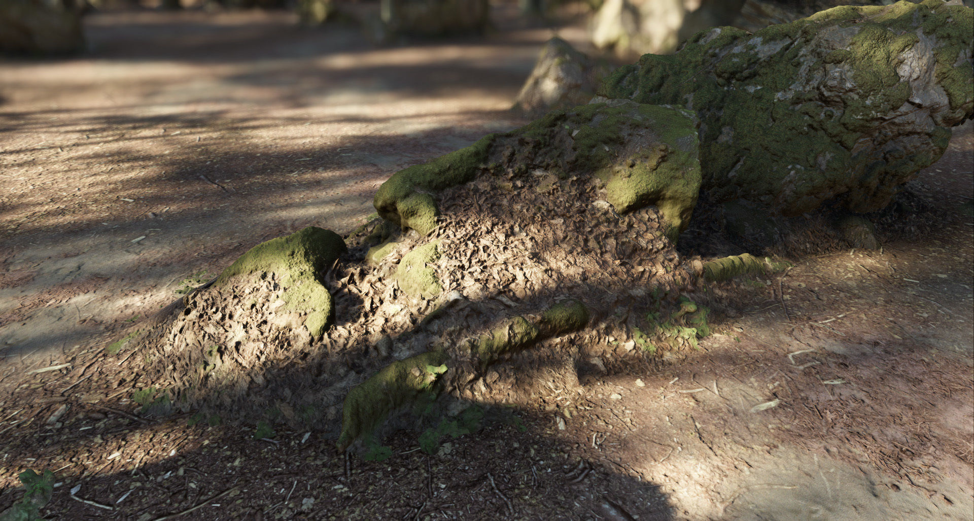 Mossy Forest Rocks Pack 3D model_29