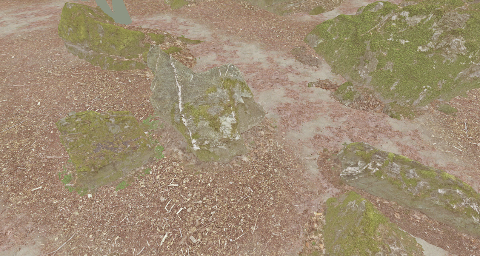 Mossy Forest Rocks Pack 3D model_18