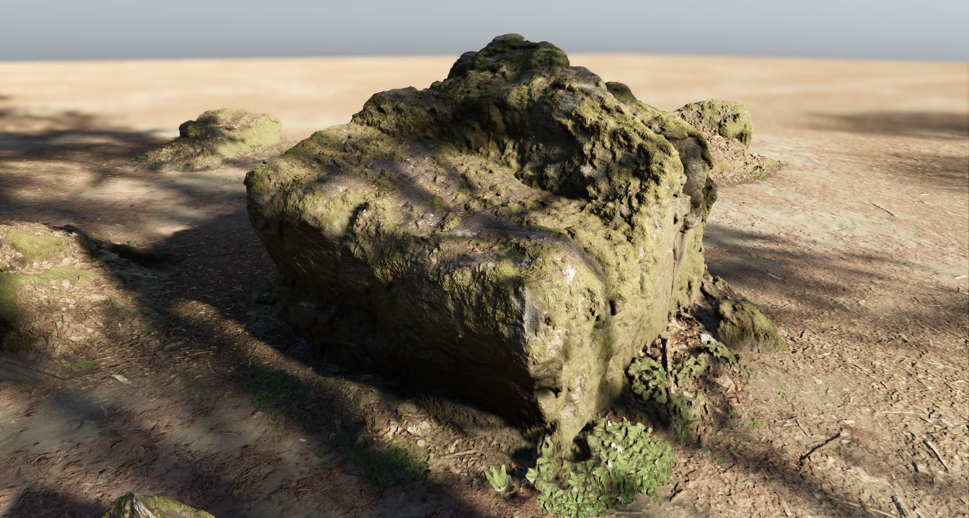 Mossy Forest Rocks Pack 3D model_32