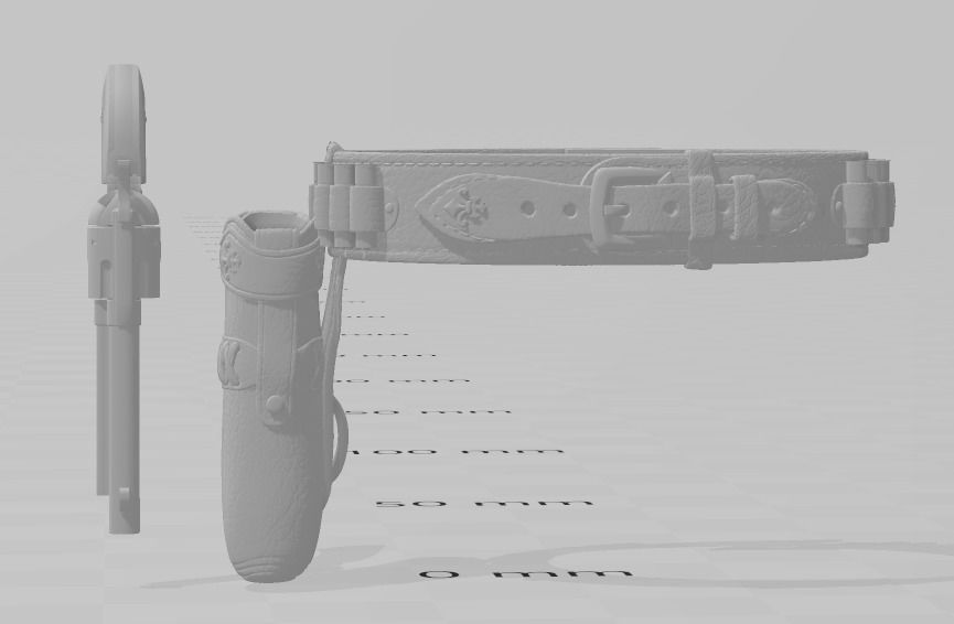 One12 Peacemaker and Holster and Belt 3D print model_1