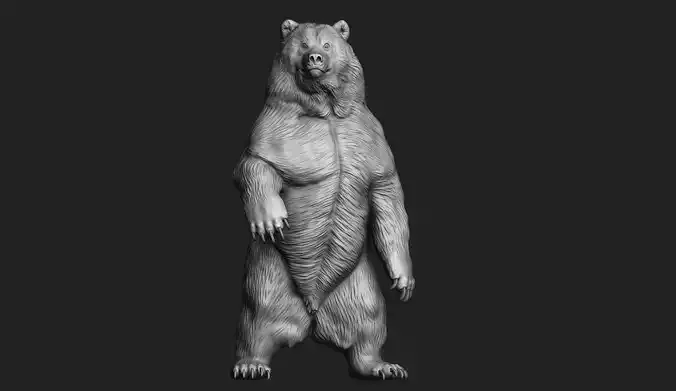 Kodiak Brown Bear 3D Print Model 3D print model