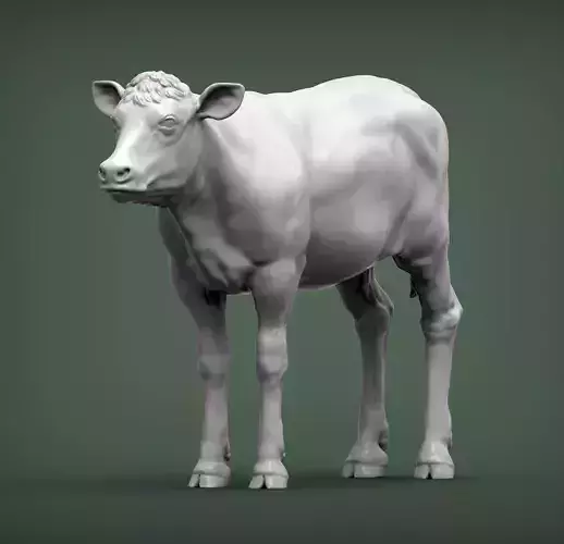 Calf 3D print model cow