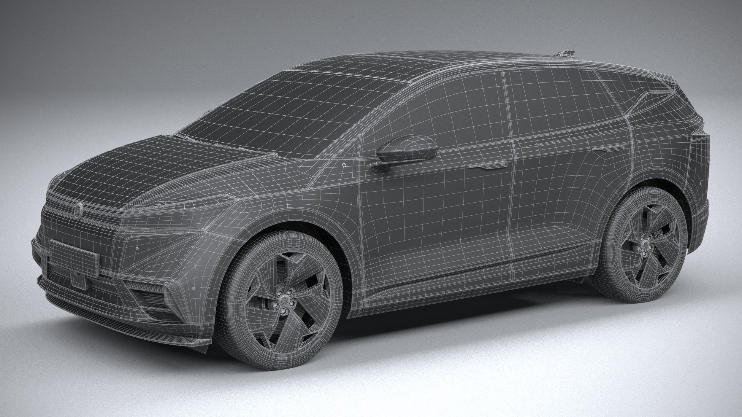 Generic SUV EV v2 2022 3D model_28