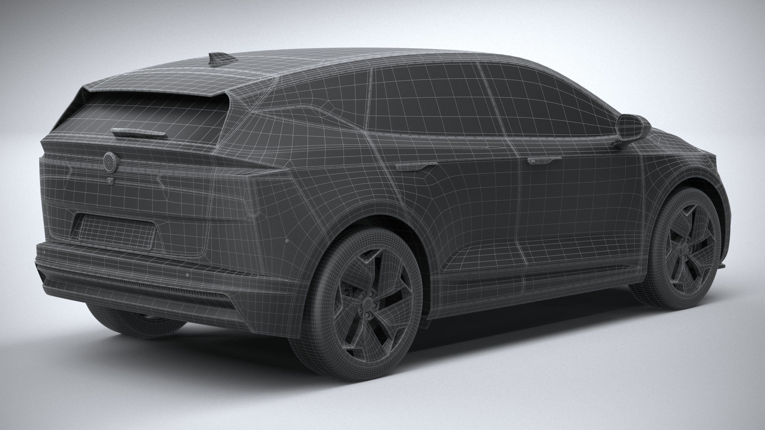 Generic SUV EV v2 2022 3D model_29