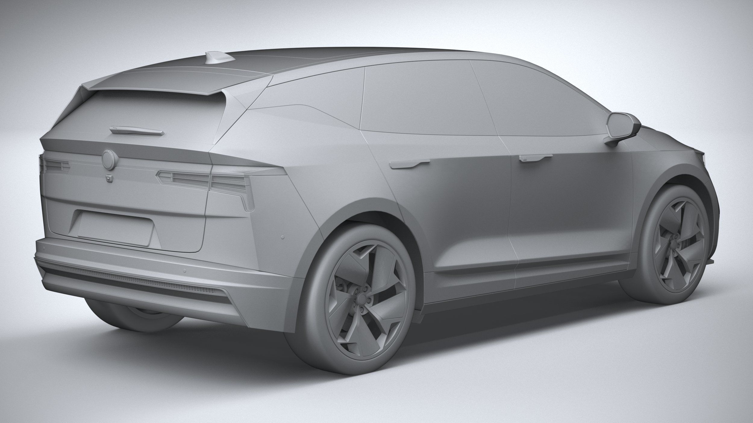 Generic SUV EV v2 2022 3D model_25