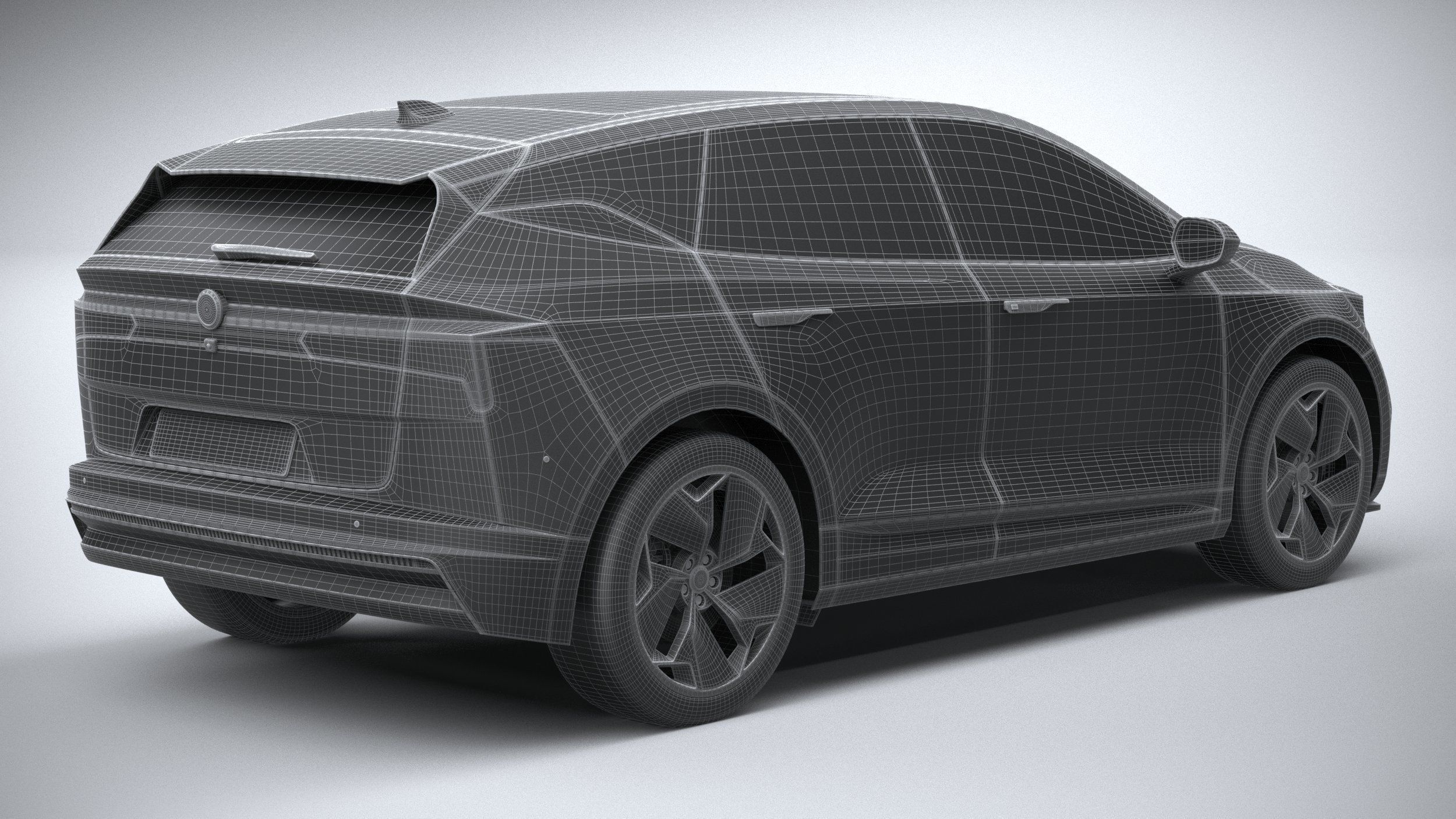 Generic SUV EV v2 2022 3D model_27