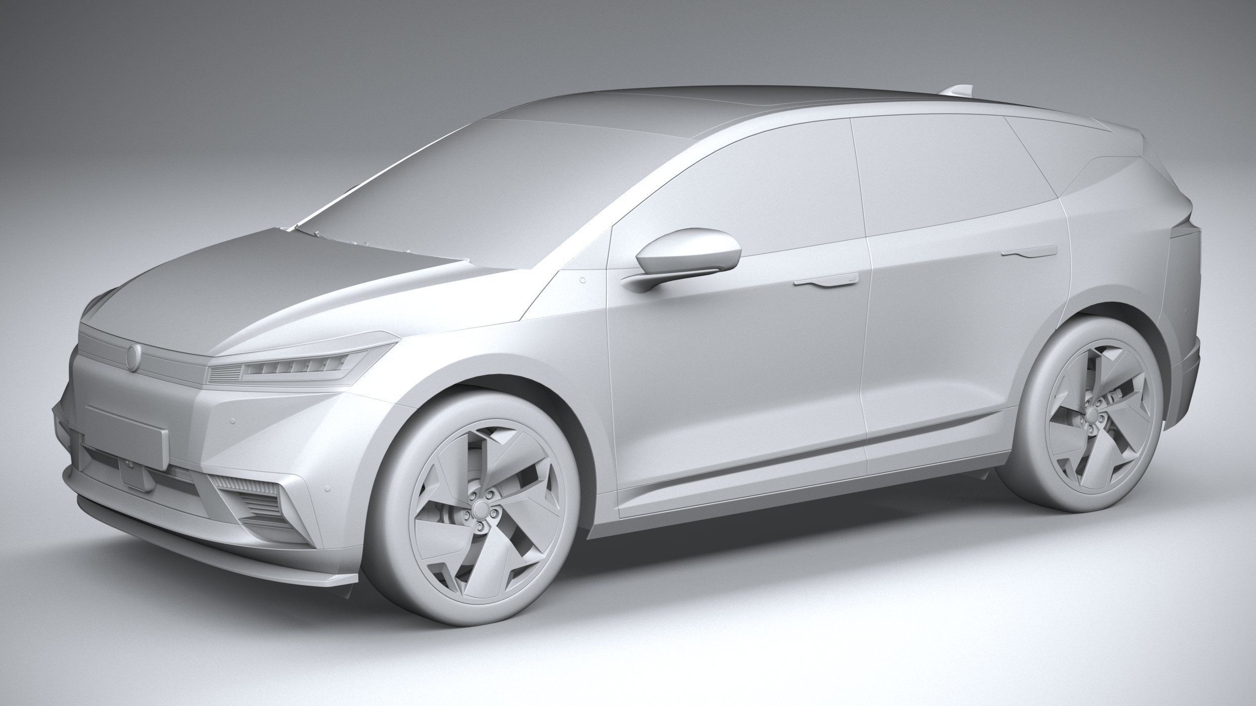 Generic SUV EV v2 2022 3D model_19