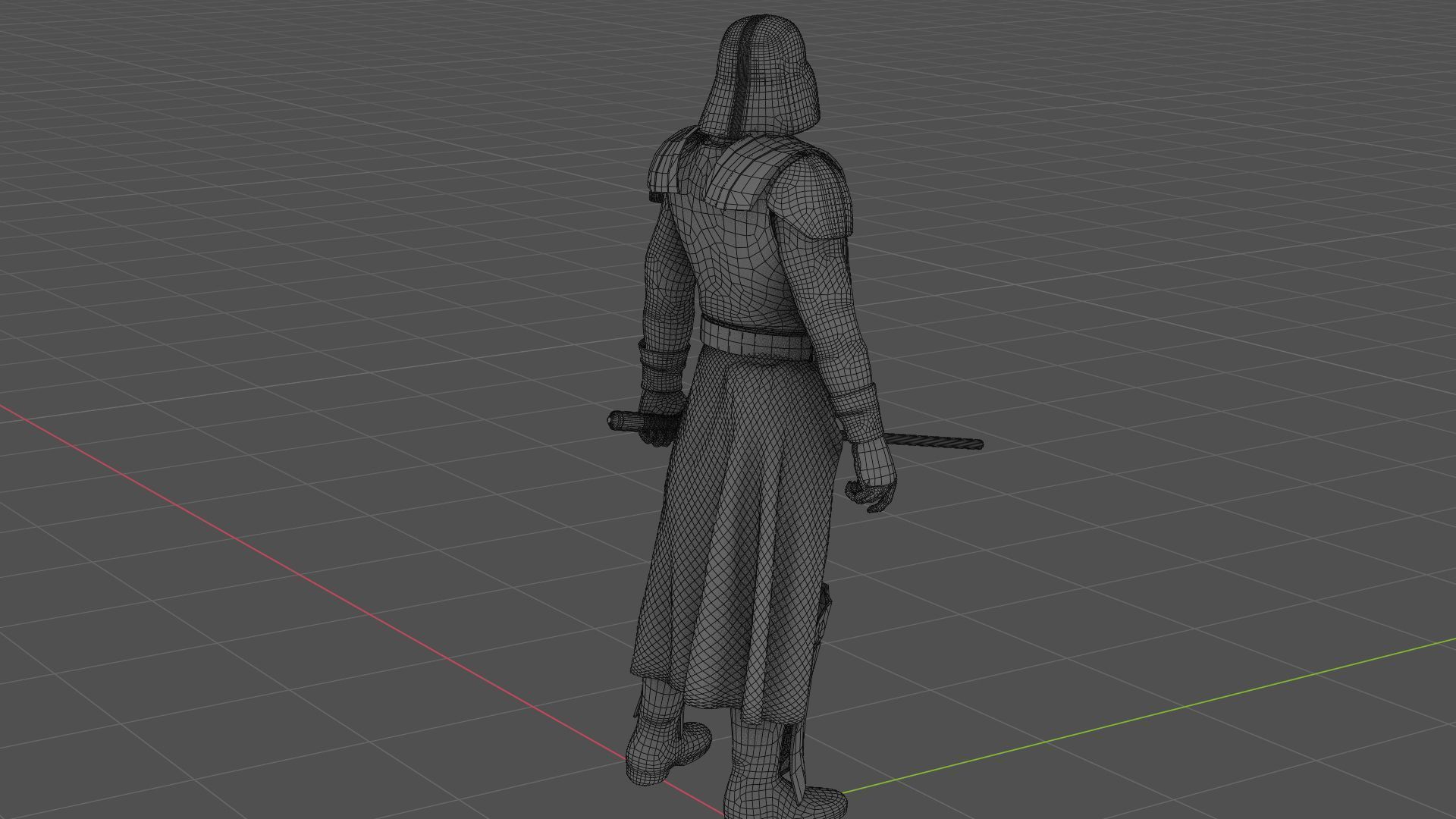 DARTH VADER  RIGGED 3D model_35