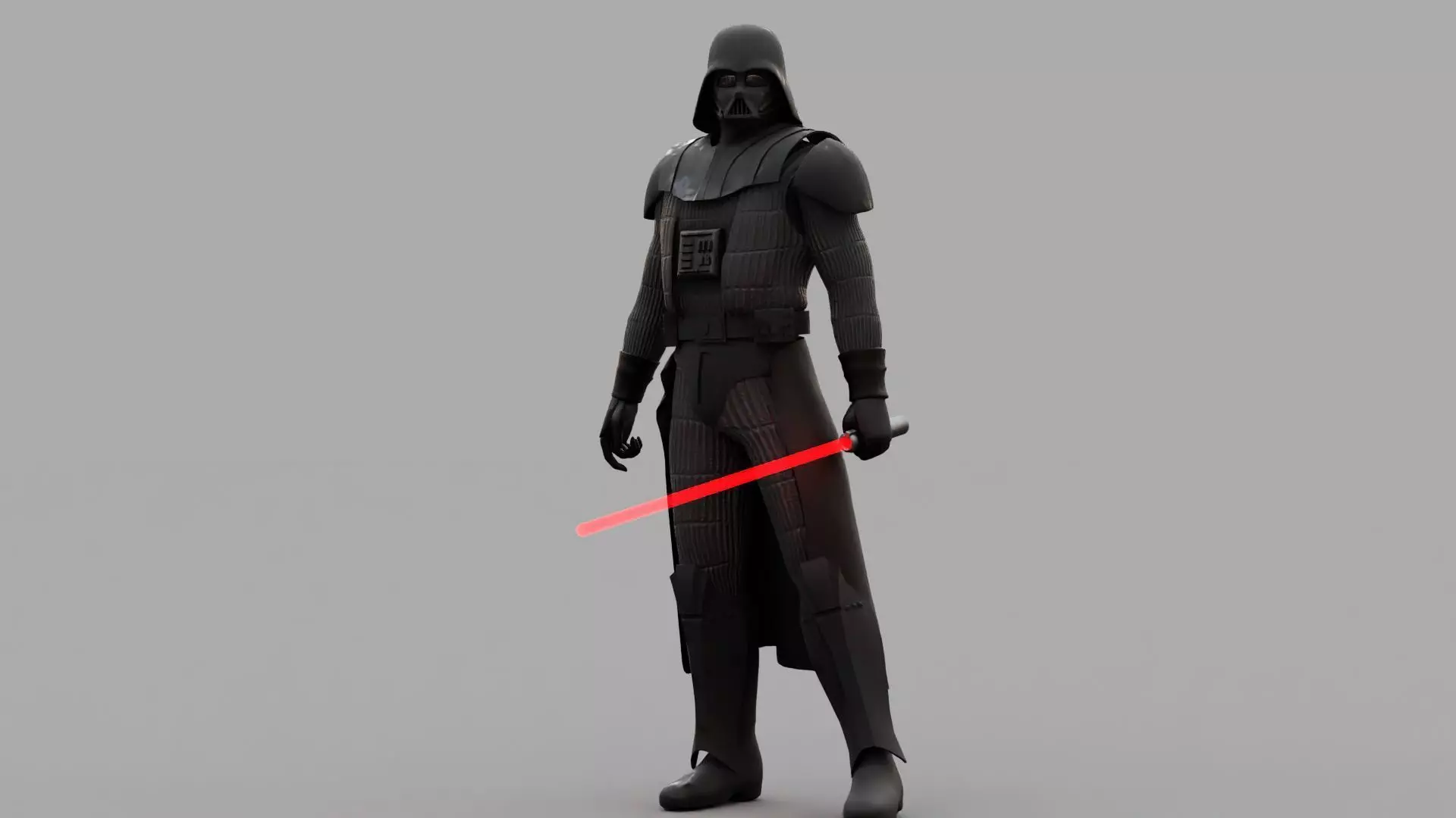 DARTH VADER  RIGGED 3D model_0
