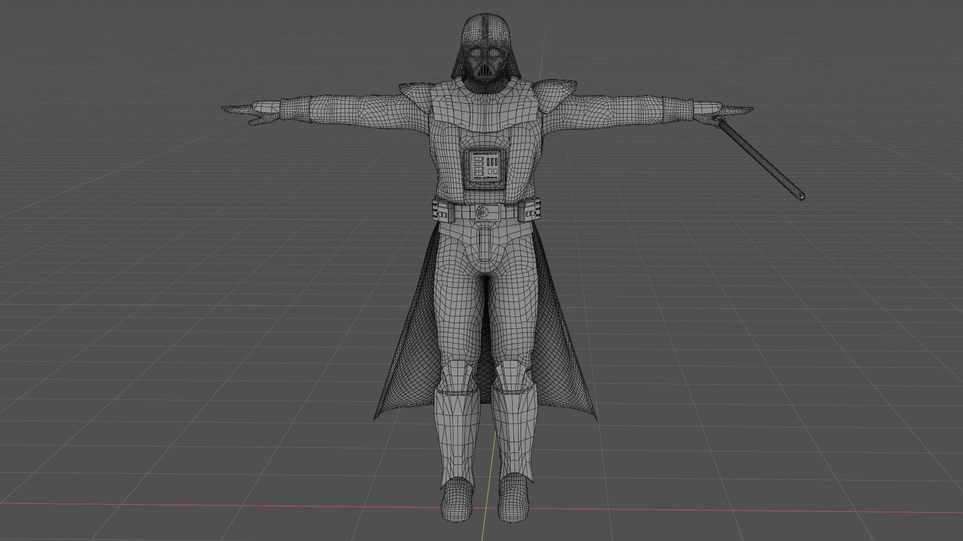 DARTH VADER  RIGGED 3D model_36