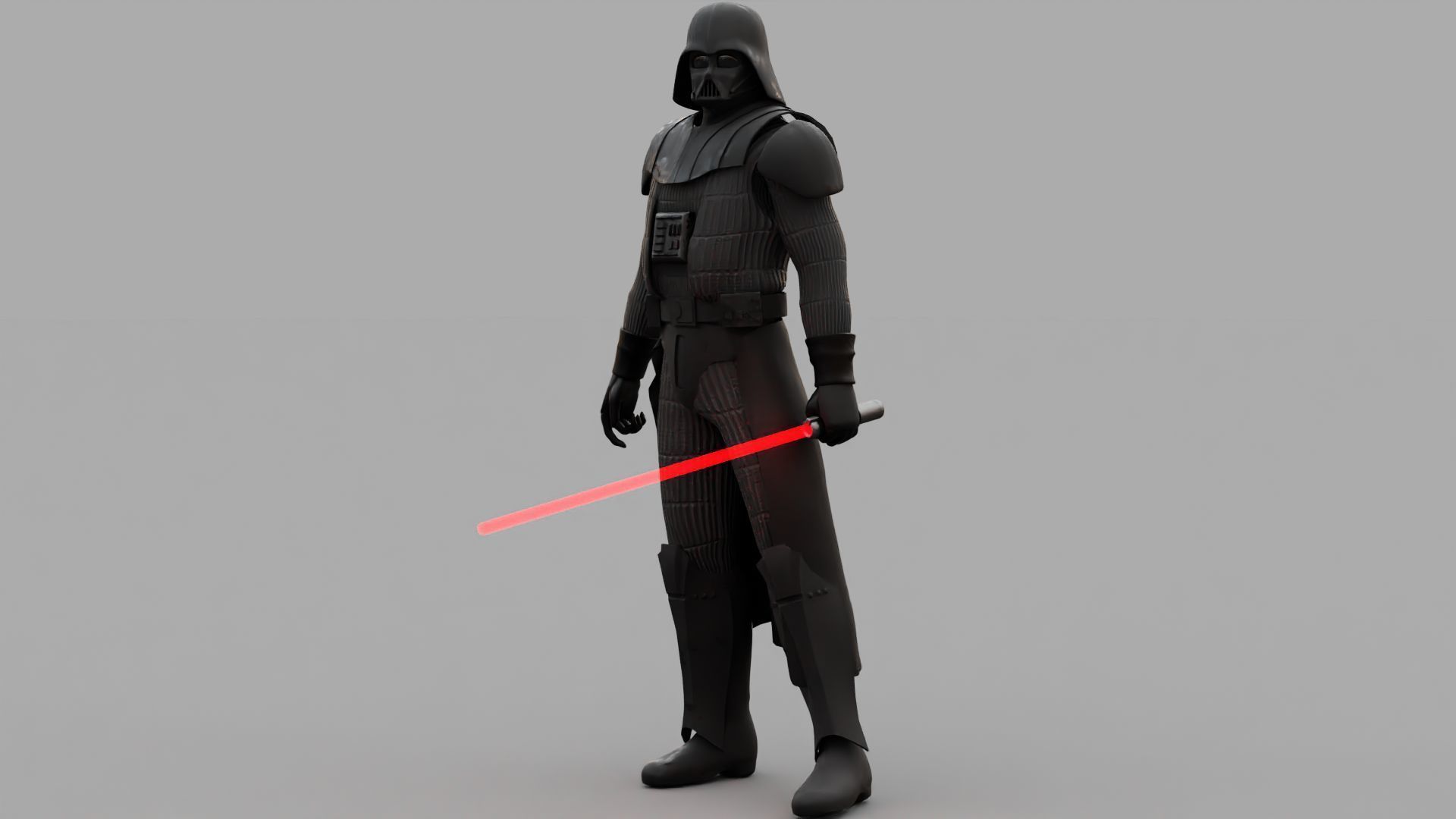 DARTH VADER  RIGGED 3D model_1