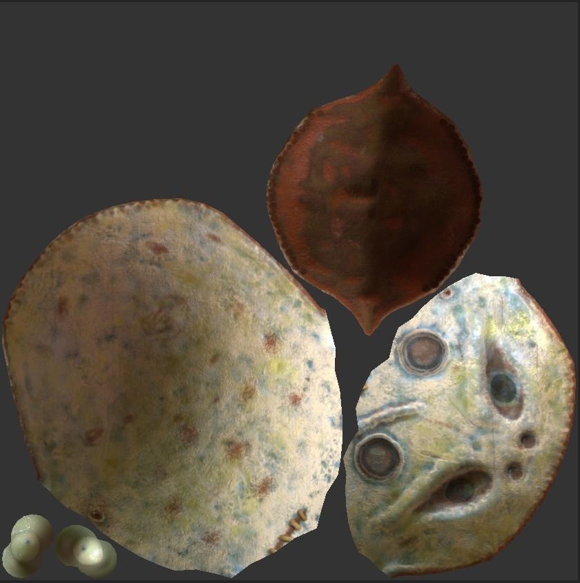 Scary Head low poly Game ready Low-poly 3D model_1