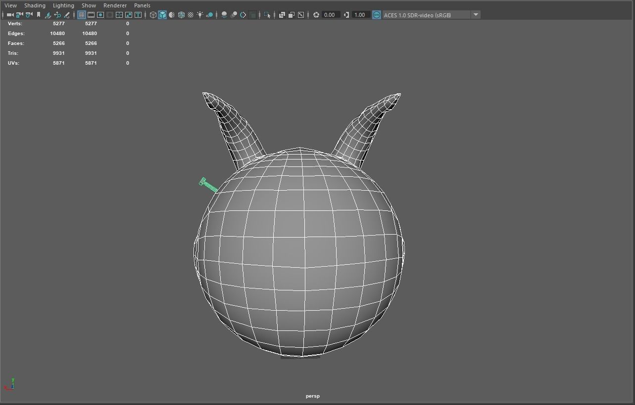 Scary Head low poly Game ready Low-poly 3D model_7