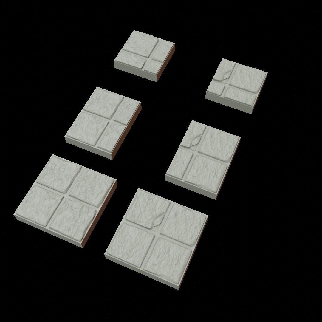 Kit dungeon floor and walls 3D model 3D printable | CGTrader