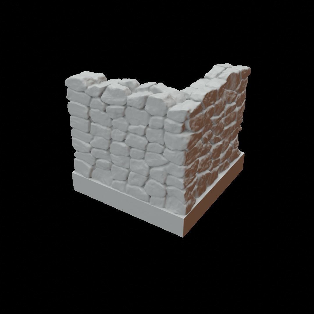 Kit dungeon floor and walls 3D model 3D printable | CGTrader