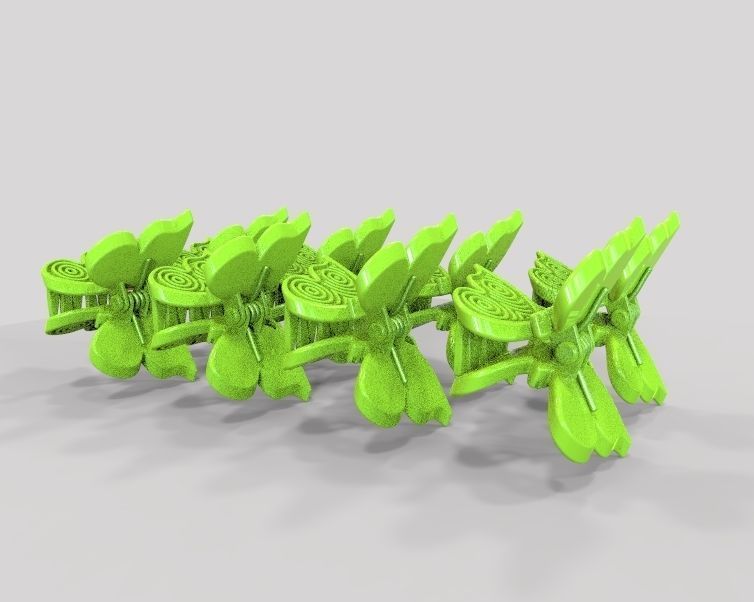 Mini Hair Clip For Baby Kids Girls and Women 3D print model_5