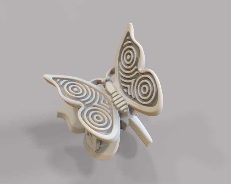 Mini Hair Clip For Baby Kids Girls and Women 3D print model_31