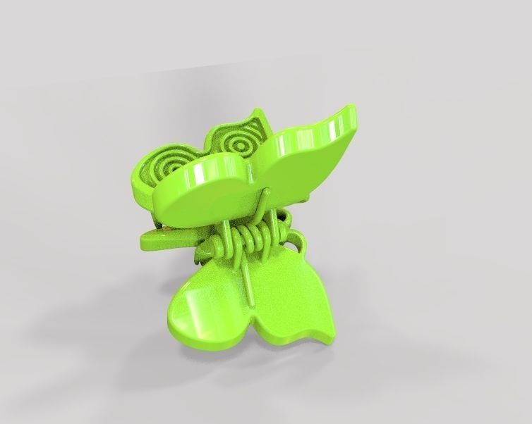 Mini Hair Clip For Baby Kids Girls and Women 3D print model_39