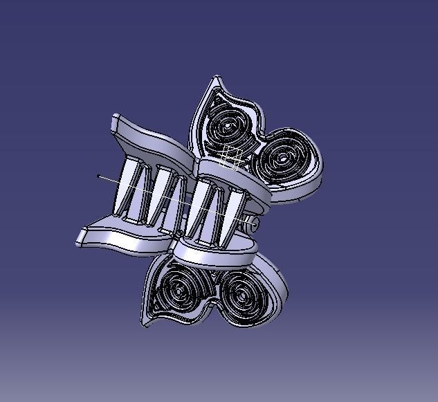 Mini Hair Clip For Baby Kids Girls and Women 3D print model_12