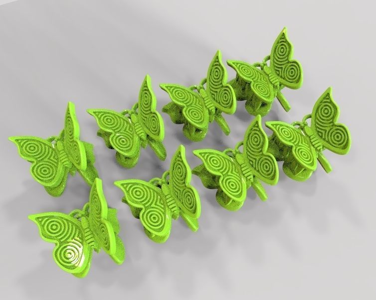 Mini Hair Clip For Baby Kids Girls and Women 3D print model_4