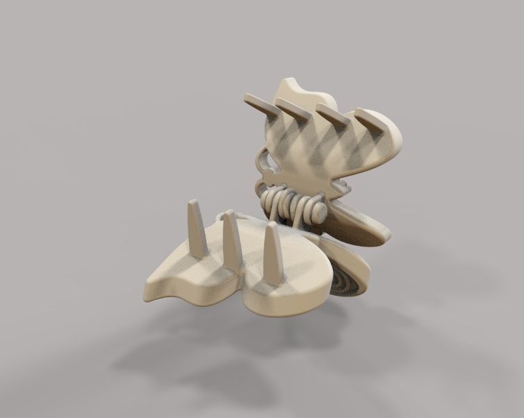 Mini Hair Clip For Baby Kids Girls and Women 3D print model_34