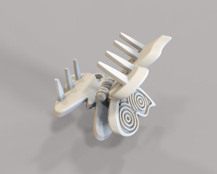 Mini Hair Clip For Baby Kids Girls and Women 3D print model_36