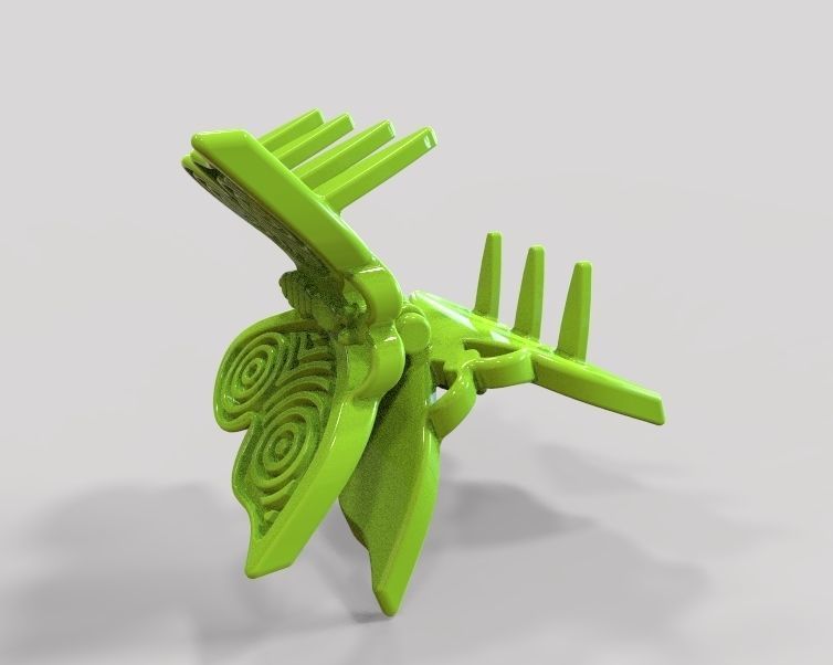 Mini Hair Clip For Baby Kids Girls and Women 3D print model_48