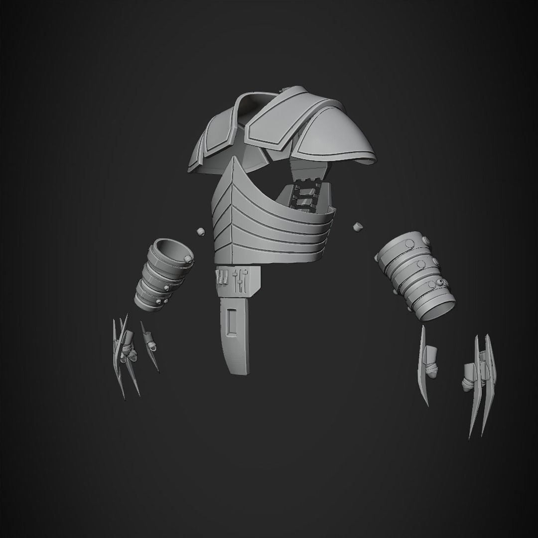 Darth Star Killer Armor for Cosplay 3D print model_11