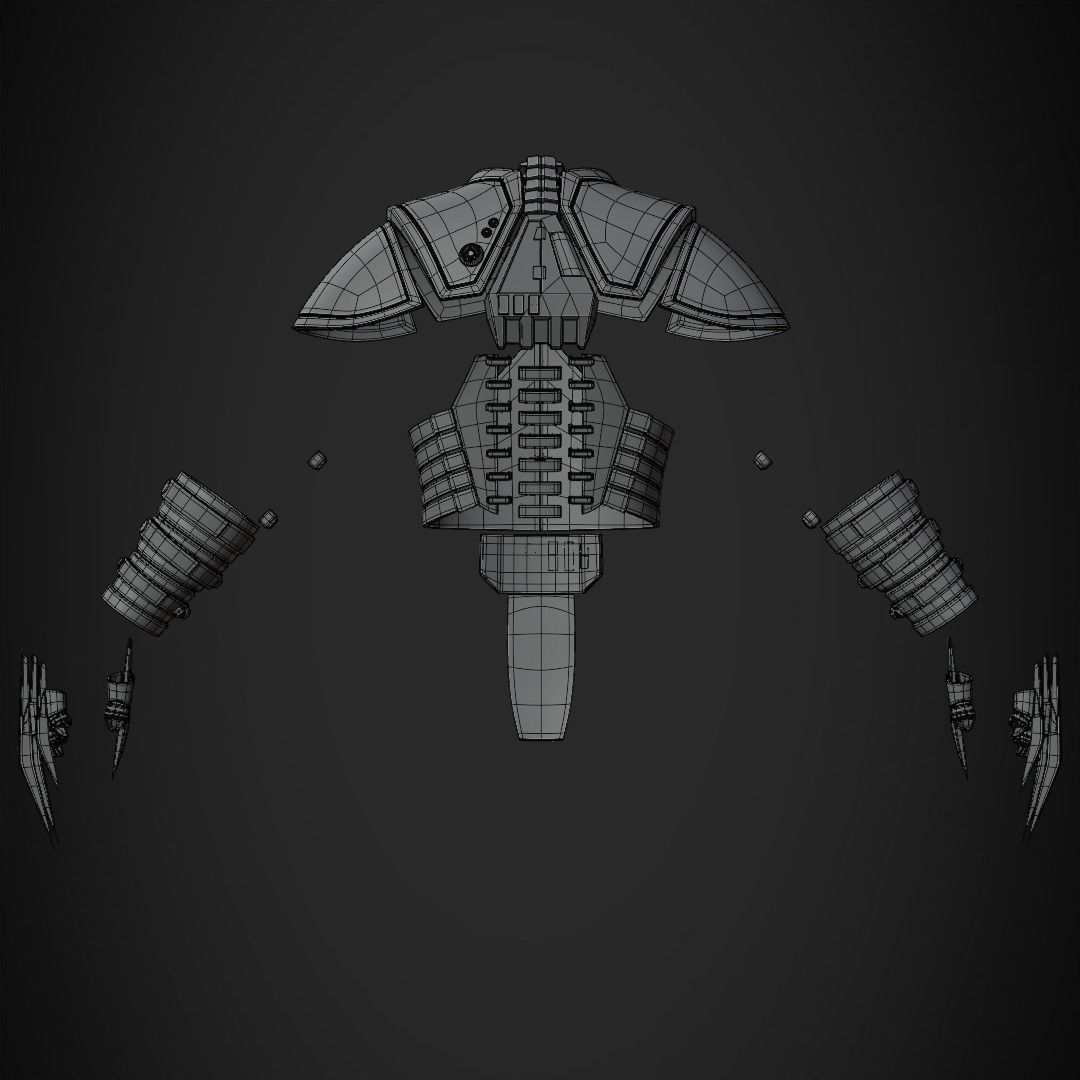 Darth Star Killer Armor for Cosplay 3D print model_14