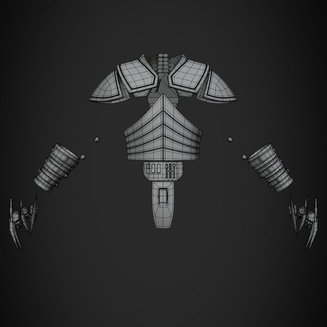 Darth Star Killer Armor for Cosplay 3D print model_12