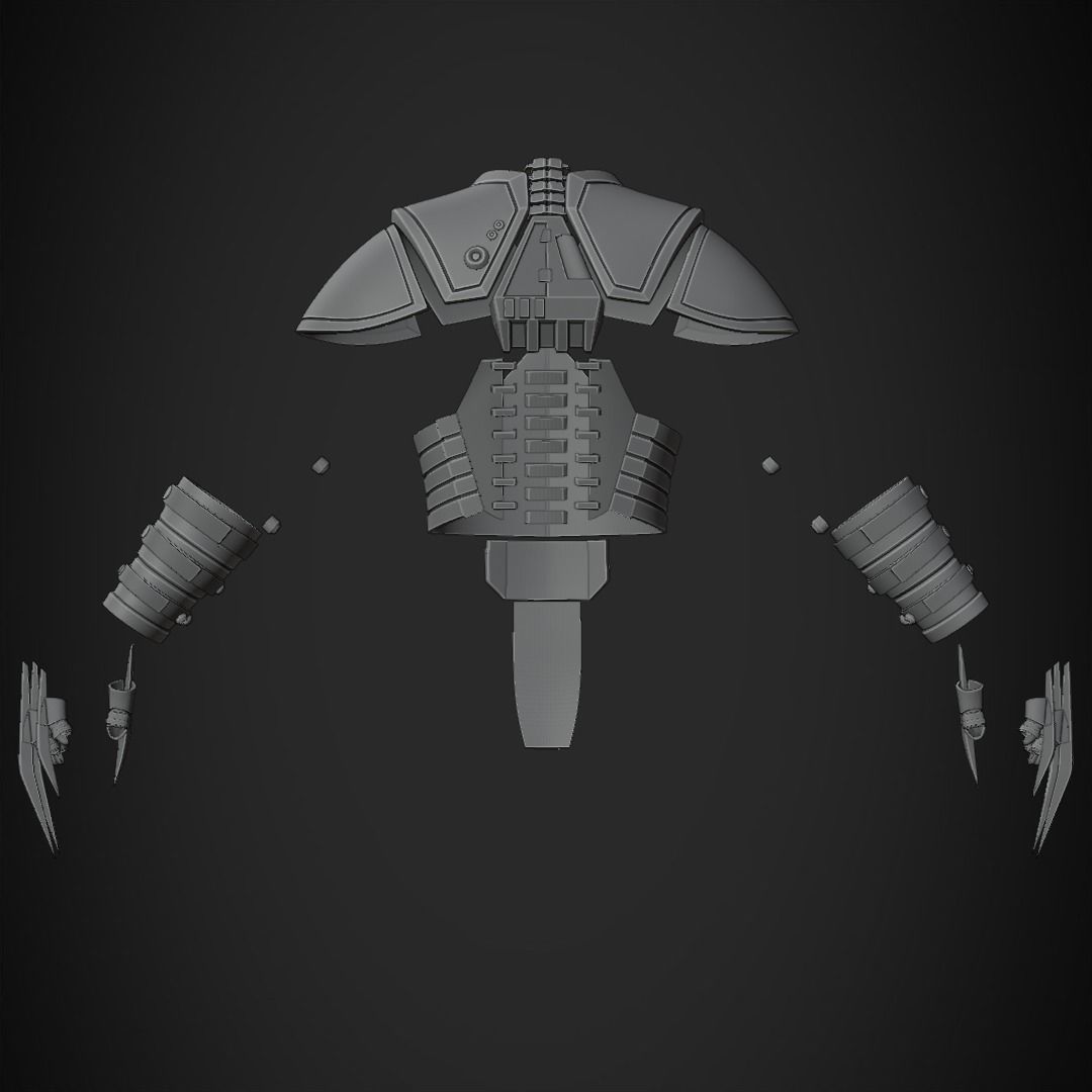 Darth Star Killer Armor for Cosplay 3D print model_15