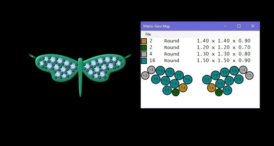 3d print gold butterfly pendant 3D print model_7