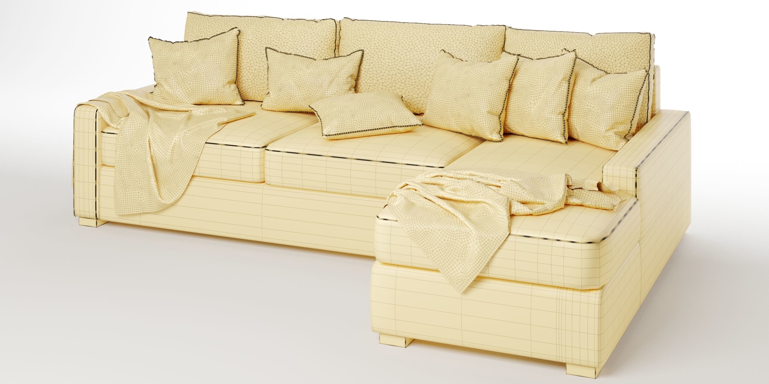 Maxwell sofa chaise sectional 3D model_3