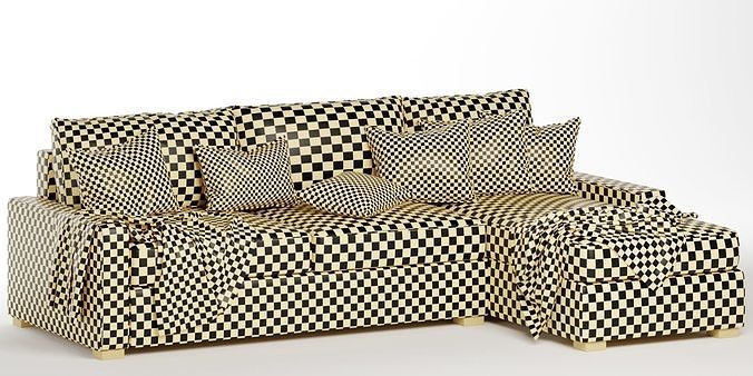Maxwell sofa chaise sectional 3D model 5