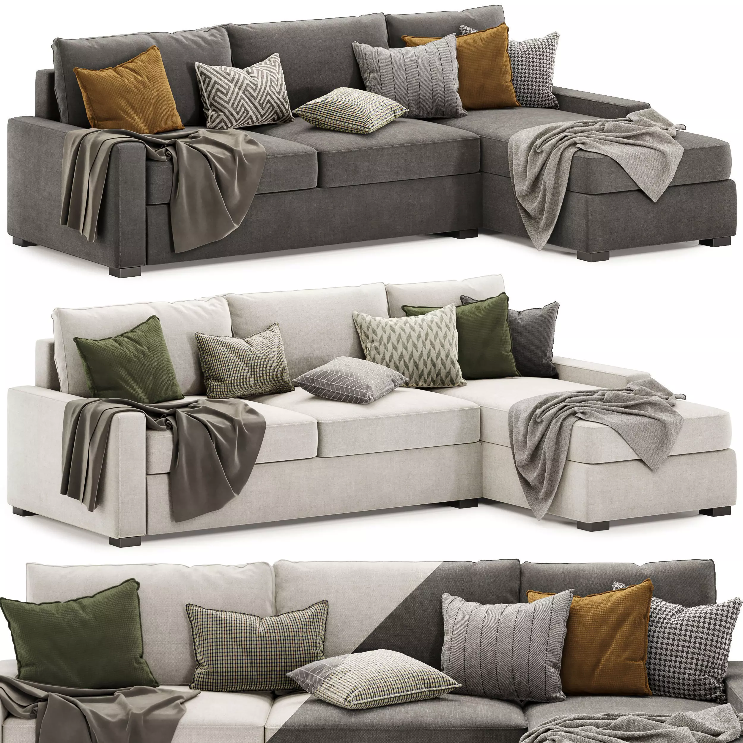 Maxwell sofa chaise sectional 3D model_0