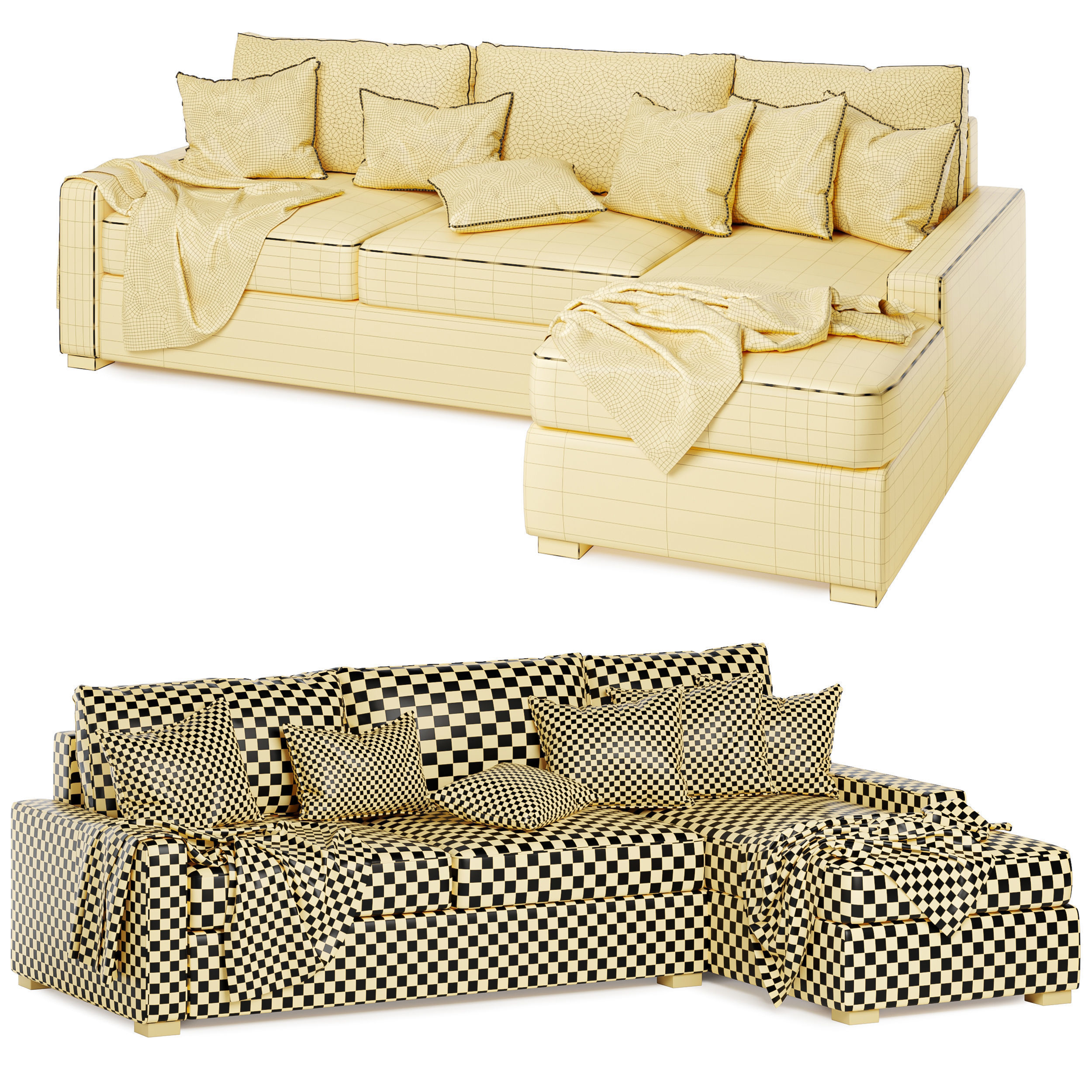 Maxwell sofa chaise sectional 3D model_5