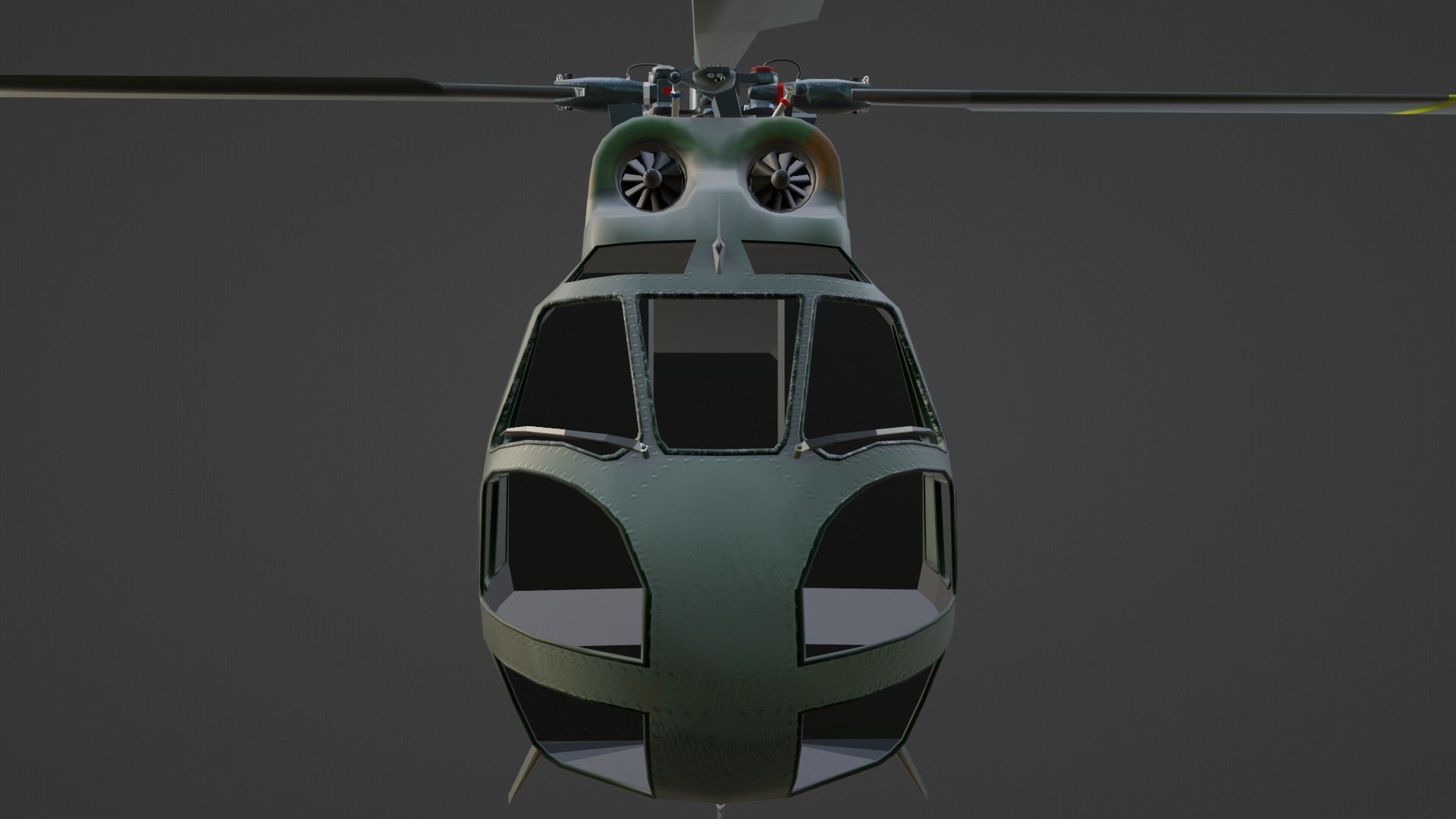 Helicopter puma  9 textures Low-poly 3D model_15