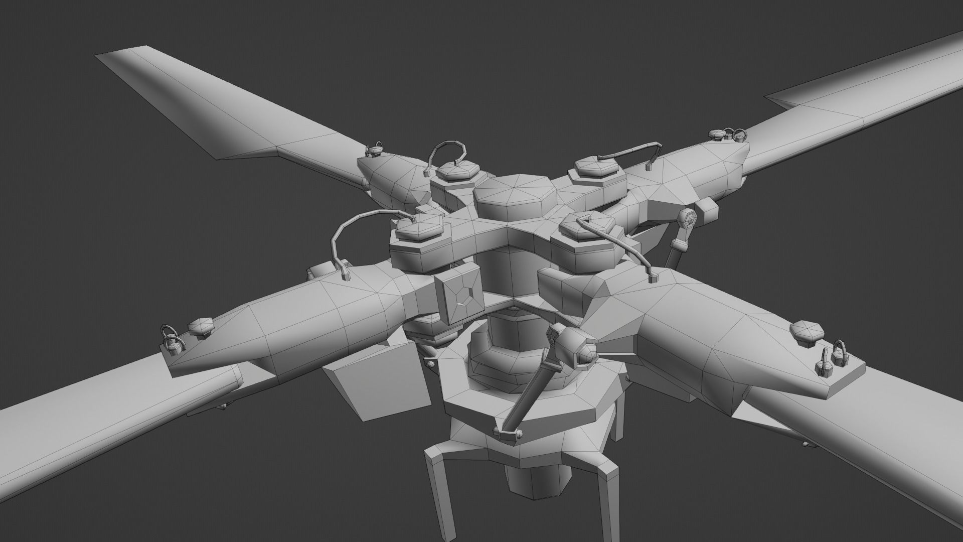 Helicopter puma  9 textures Low-poly 3D model_29