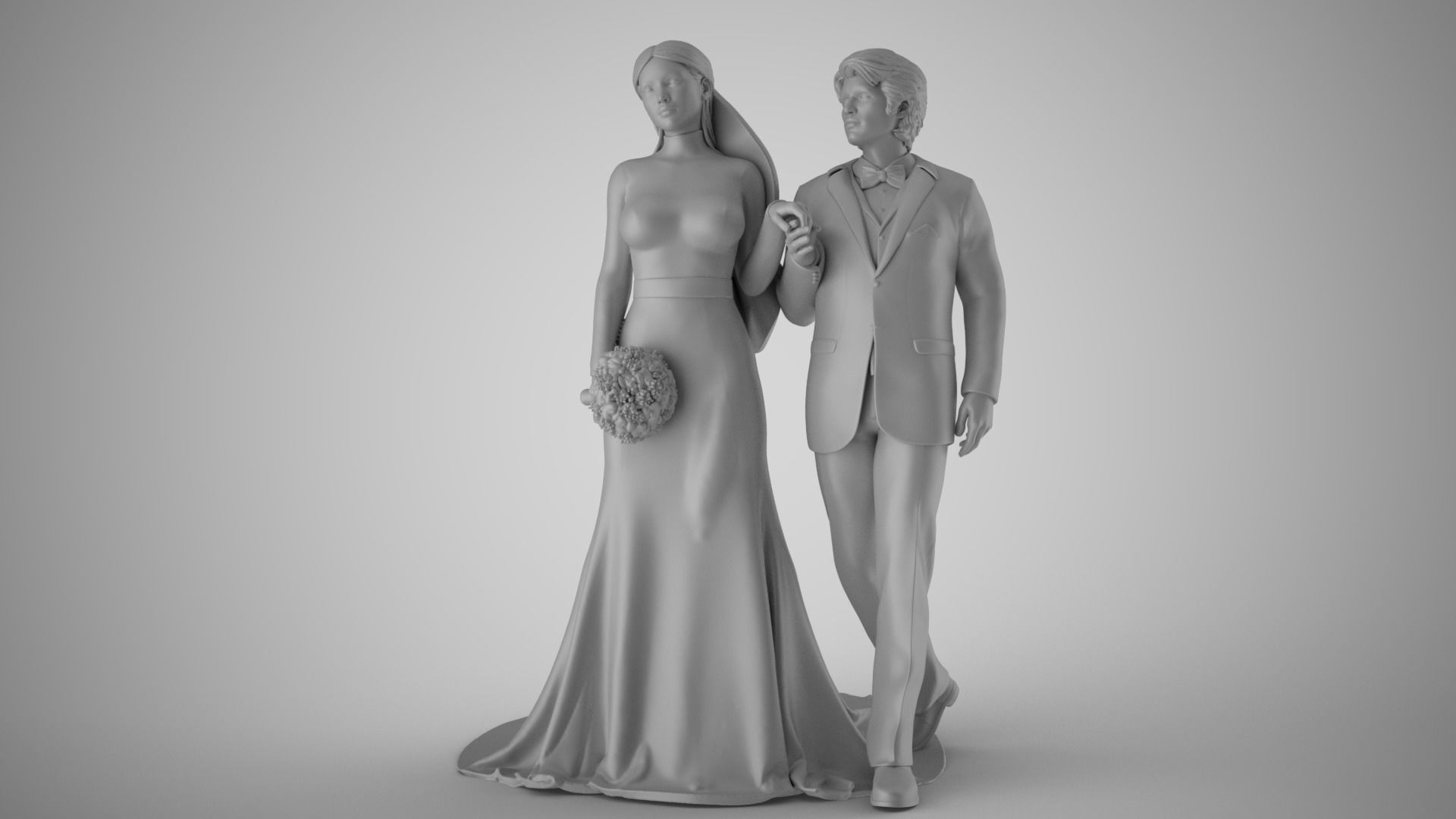 Wedding Day 3D print model_2