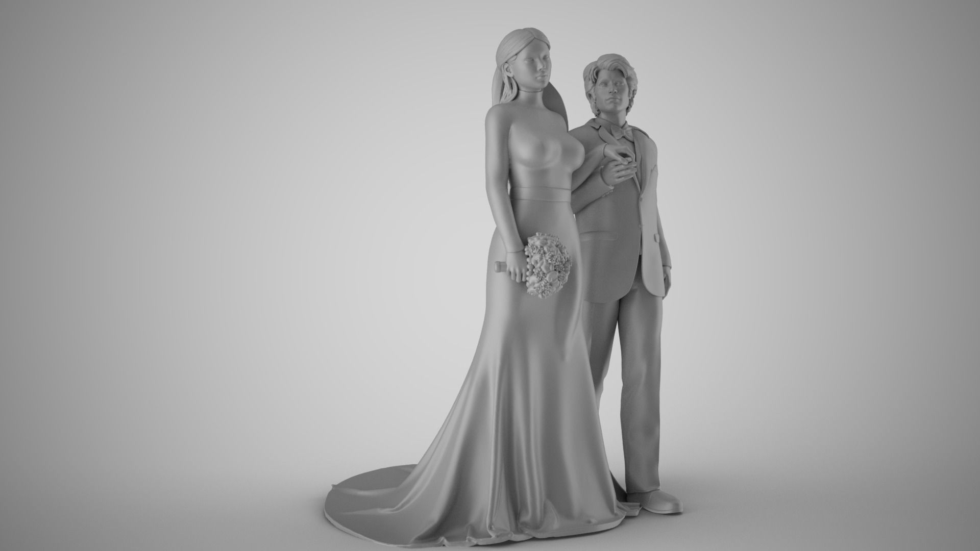 Wedding Day 3D print model_3